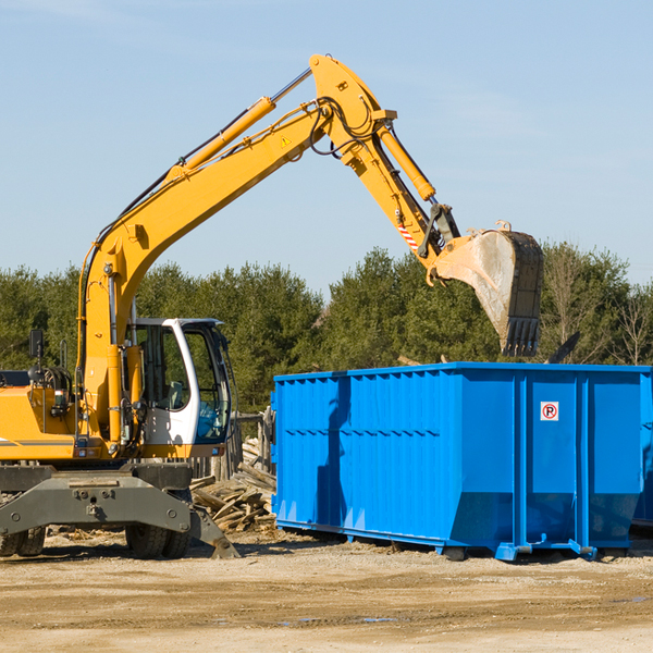 are there any restrictions on where a residential dumpster can be placed in Payne Springs Texas